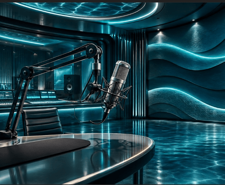 The Ocean Radio on-air broadcast